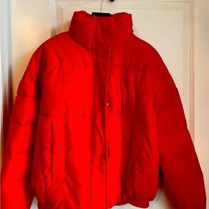 Levi’s puffer jacket in bright Red